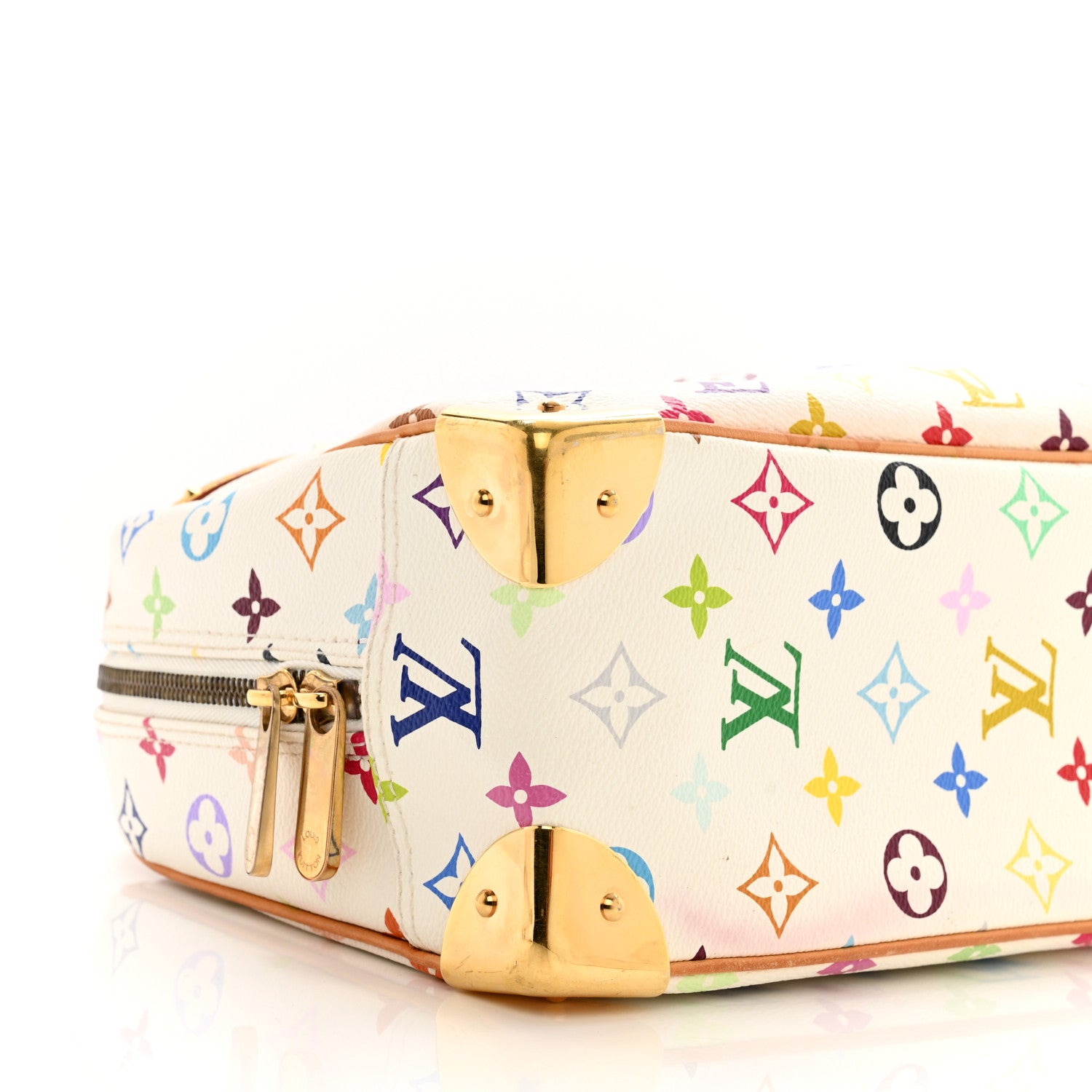 Louis Vuitton LOUIS VUITTON Monogram Multicolor Trouville White 8 of 10