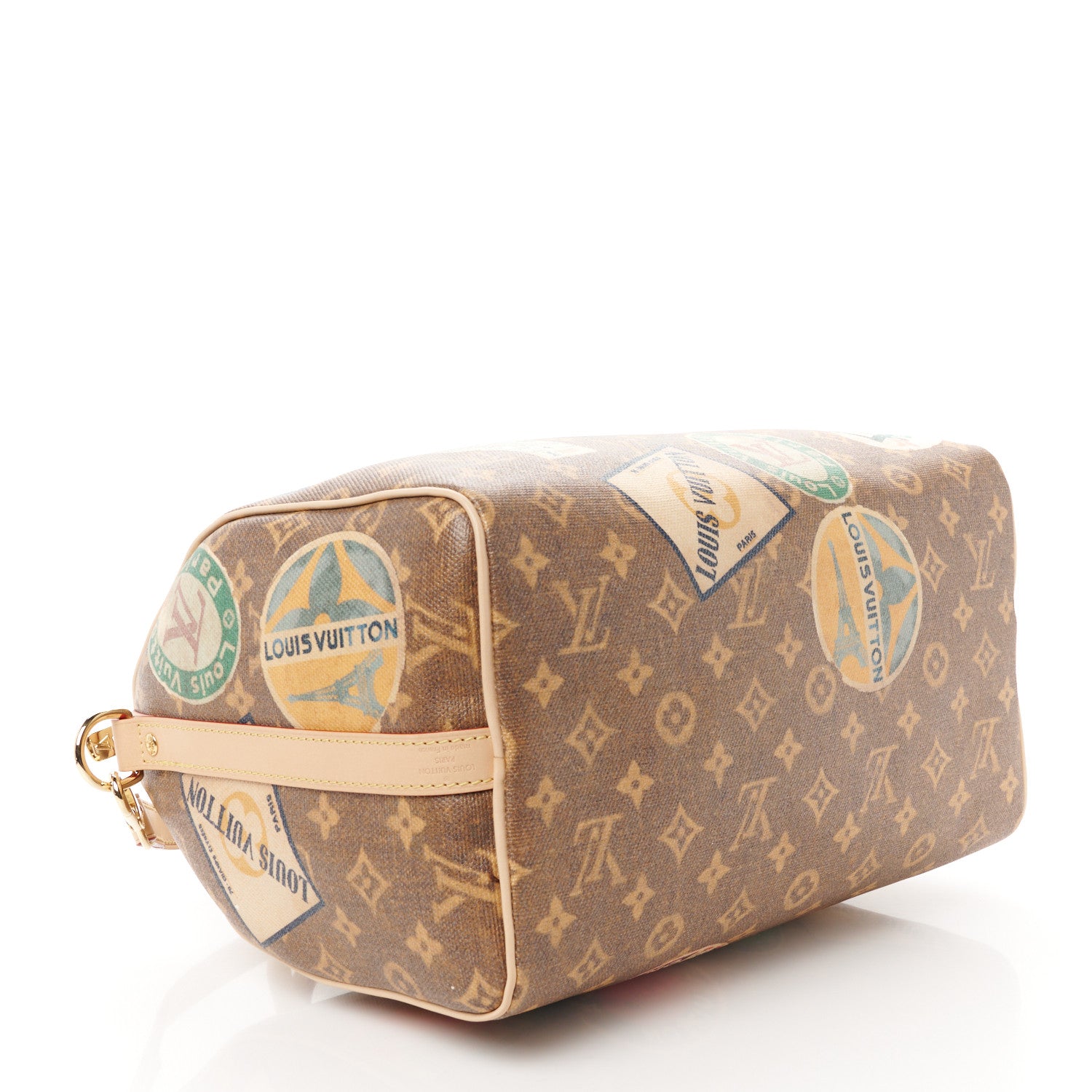 Louis Vuitton Monogram Hotel Labels Speedy Bandouliere 30 4 of 13