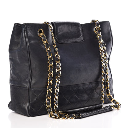 Chanel Lambskin Quilted Tote Black 3 of 16