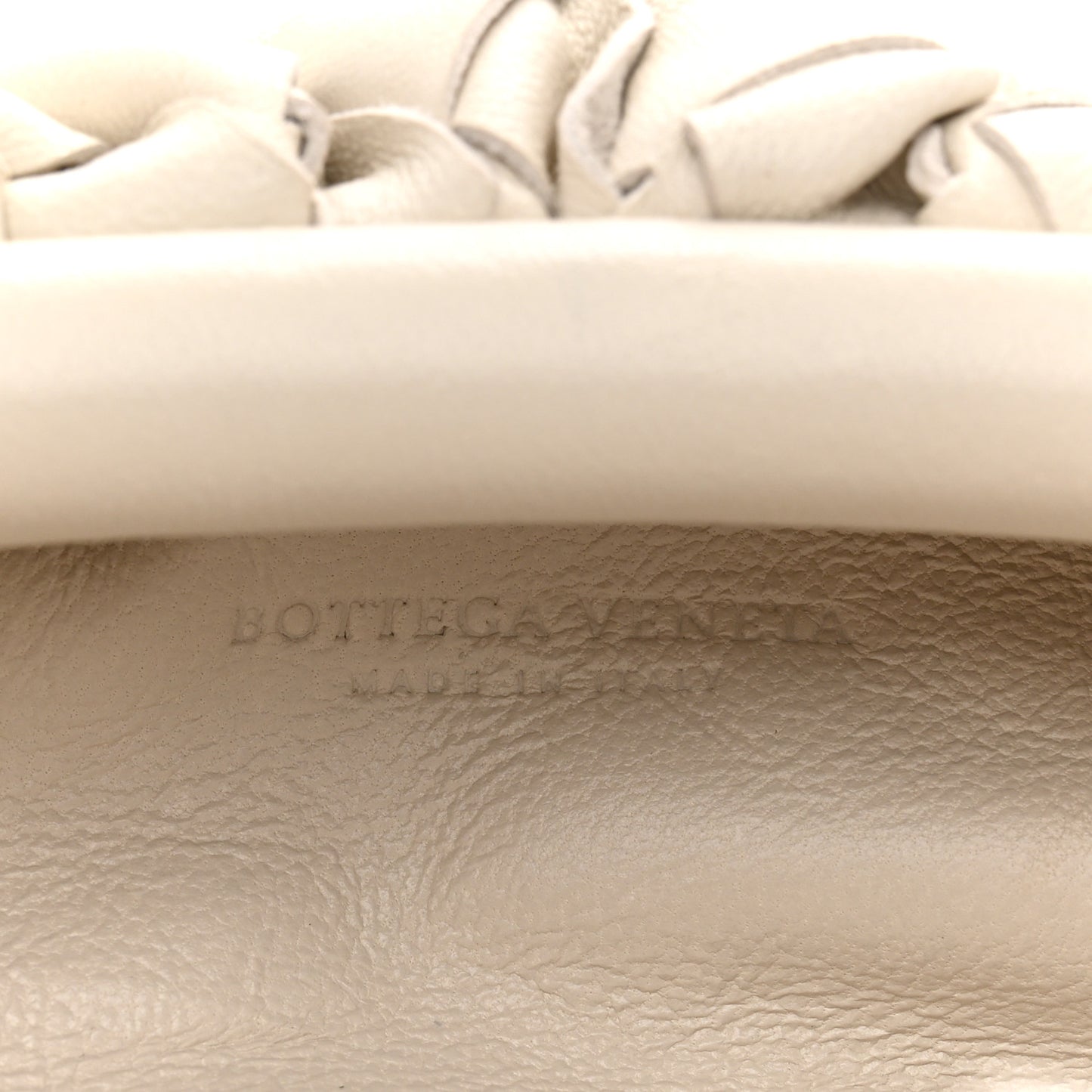 Nappa Intrecciato The Mini Pouch Chalk