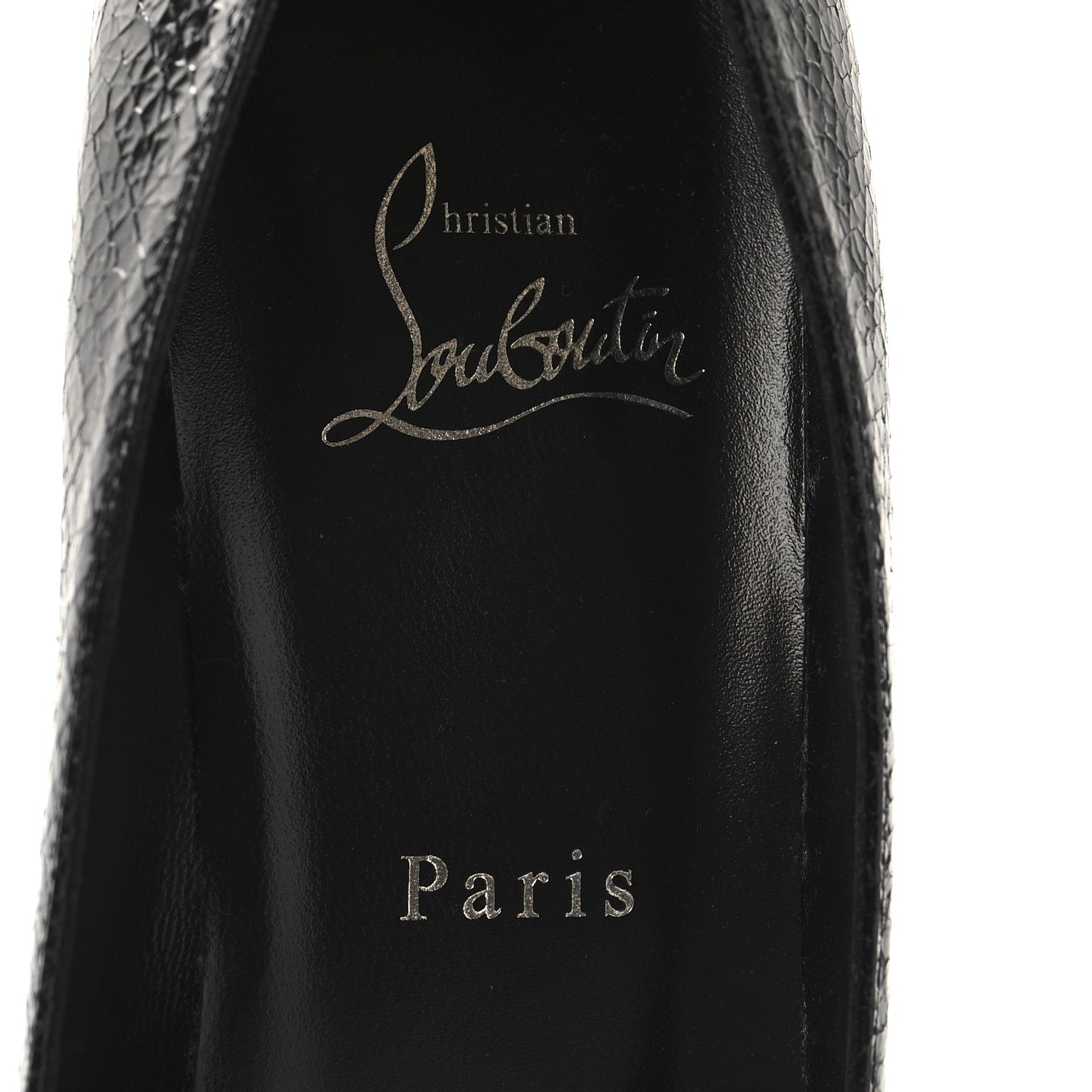 Christian Louboutin Laminated Calfskin Specchio So Kate 85 Pumps 39 Black 8 of 8