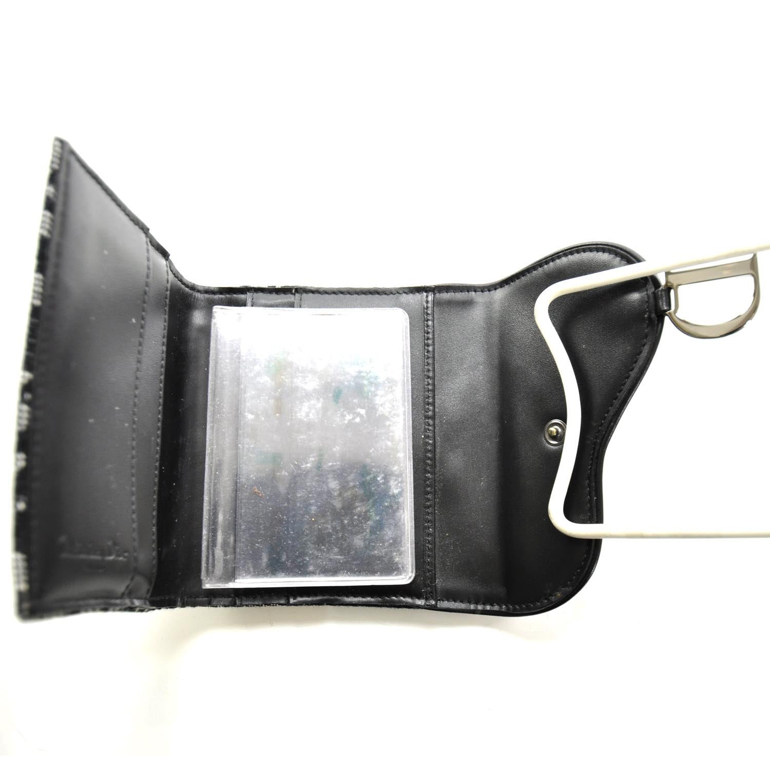 Christian Dior Canvas Diorissimo Compact Saddle Wallet 5 of 7