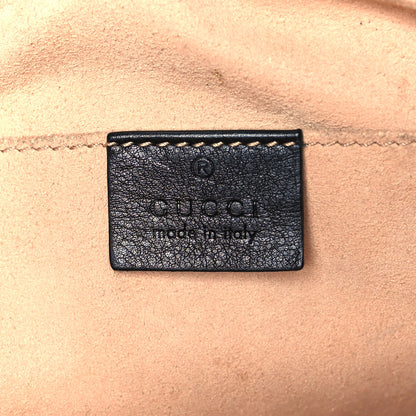 Gucci Calfskin Matelasse Small GG Marmont Chain Shoulder Bag Black 6 of 11