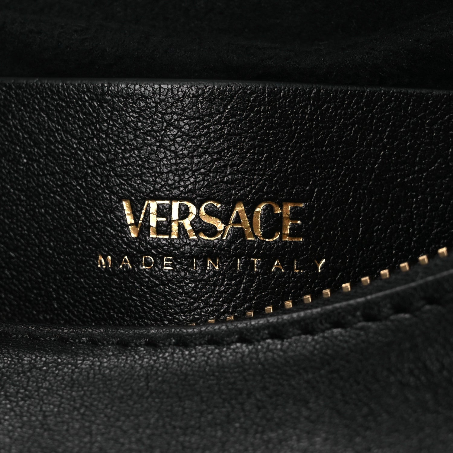 Versace Nappa Logo Tag Hobo Black 6 of 10