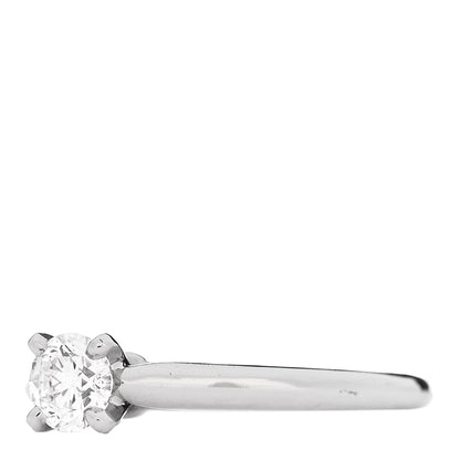 Cartier Platinum Diamond .32ct Solitaire Engagement Ring 48 4.5 3 of 7