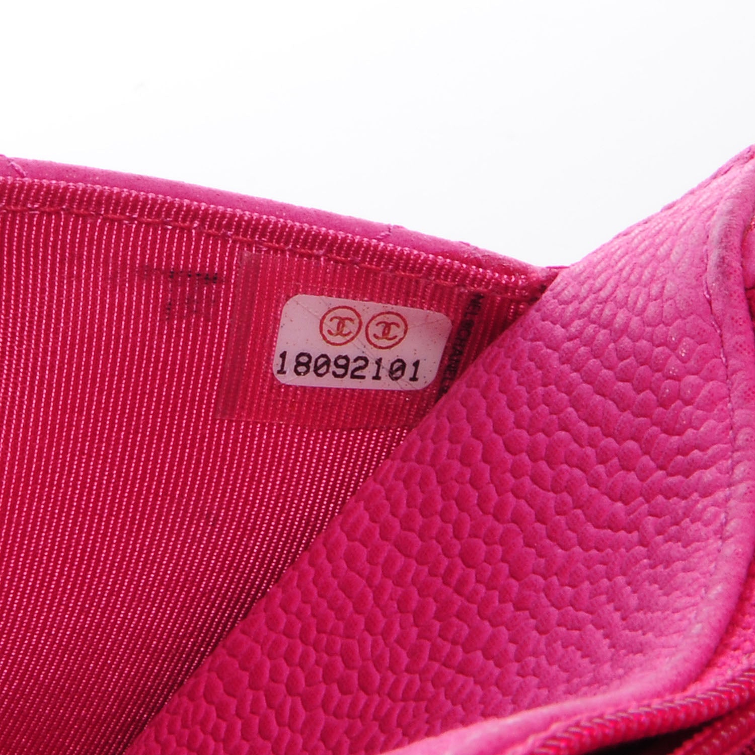 Chanel Iridescent Caviar Wallet on Chain WOC Hot Pink 8 of 8