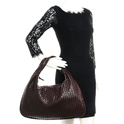 Bottega Veneta Nappa Intrecciato Large Veneta Hobo Ebano 2 of 8