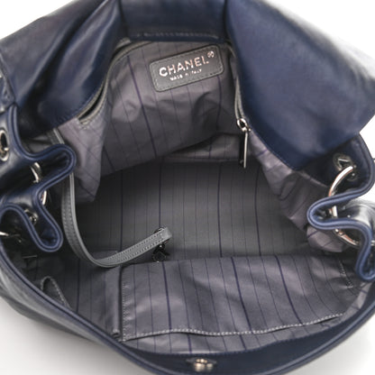 Chanel Lambskin Origami Soft Squares Accordion Flap Navy 4 of 8