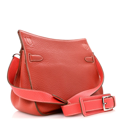 Hermes Taurillon Clemence Bi-Color Jypsiere 28 Sanguine Bougainvillea 3 of 16