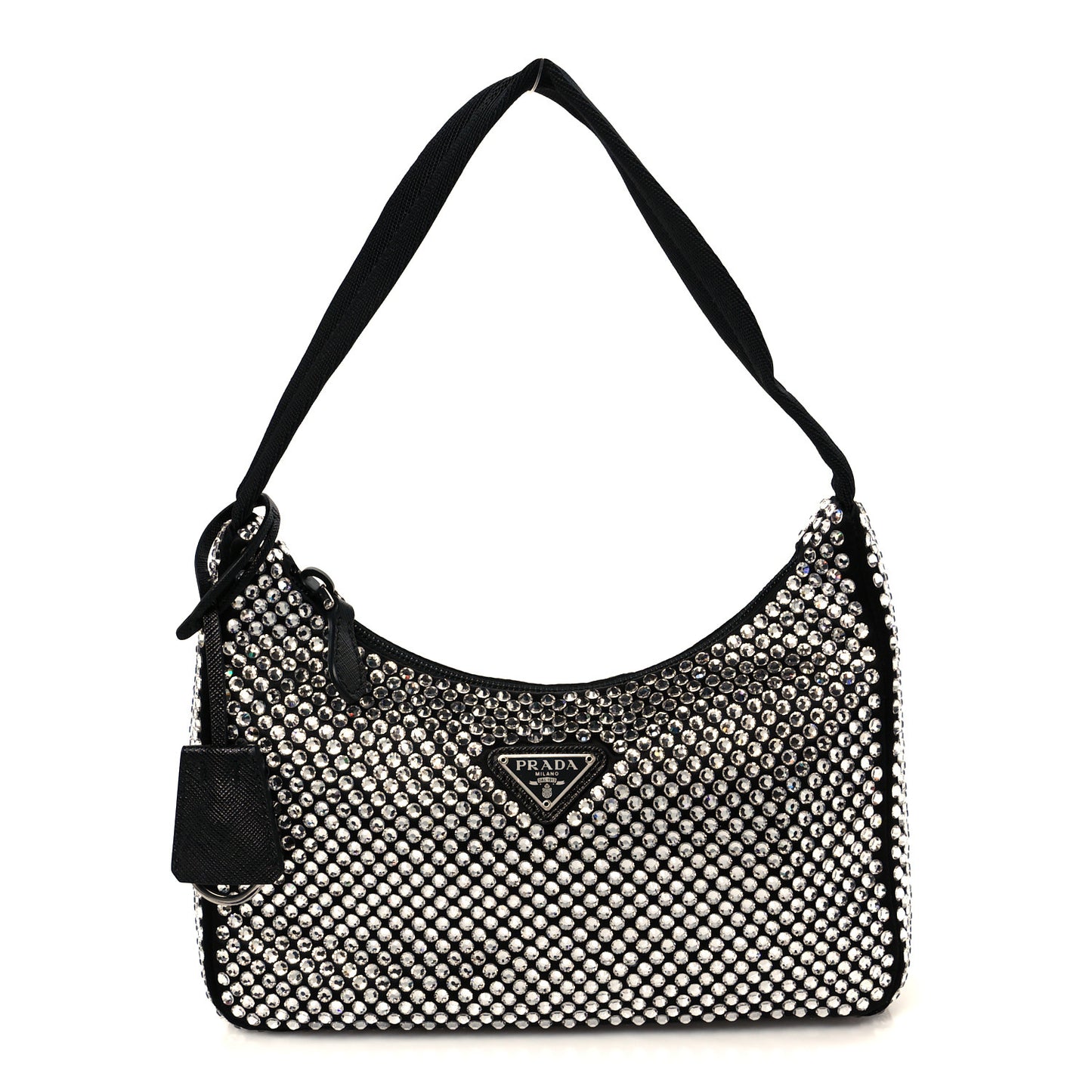 Satin Crystal Mini Re-Edition 2000 Bag Cristal