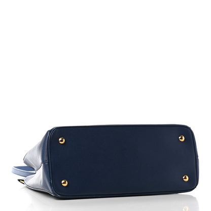 Prada Saffiano Lux Medium Tote Bluette 4 of 9