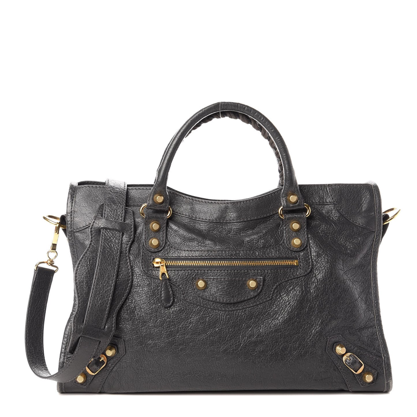 Agneau Giant 12 Gold Hardware City Gris Fossile