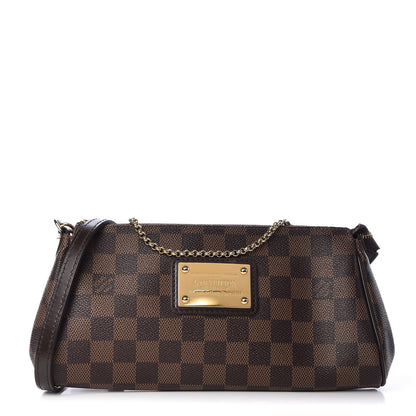 Louis Vuitton Damier Ebene Eva Clutch 1 of 10
