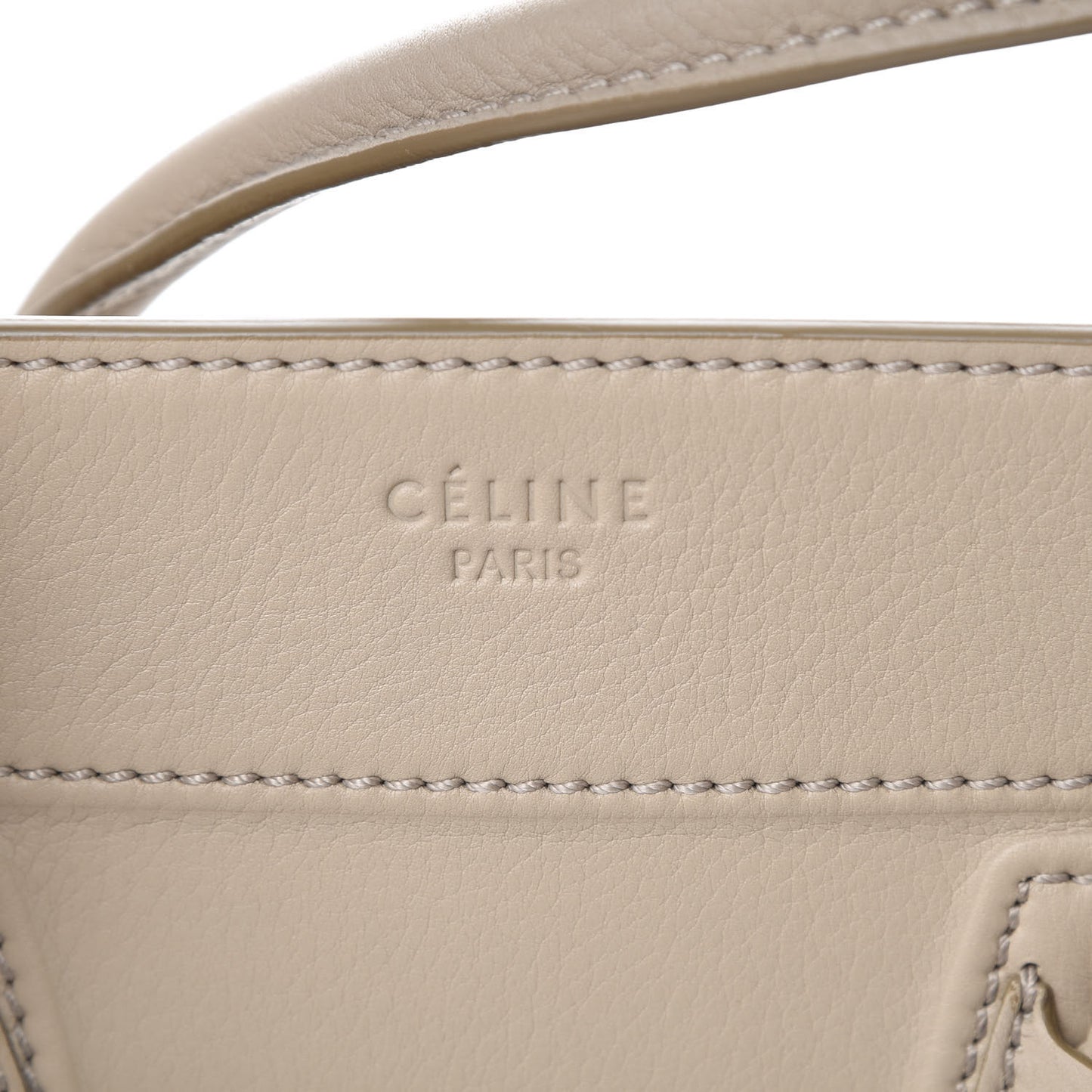 Supple Calfskin Medium Phantom Luggage Beige