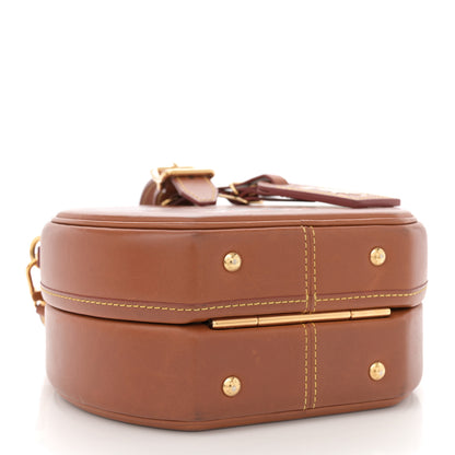 Louis Vuitton Calfskin Catogram Petite Boite Chapeau Tan 4 of 11