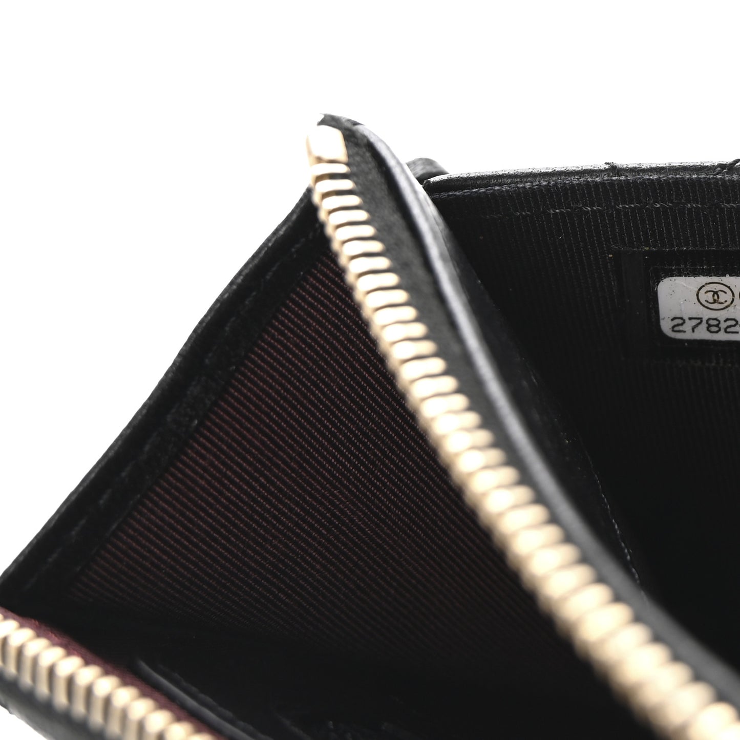 Lambskin Quilted Classic Pouch With Handle Black