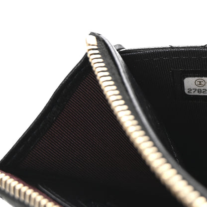 Chanel Lambskin Quilted Classic Pouch With Handle Black 7 of 7