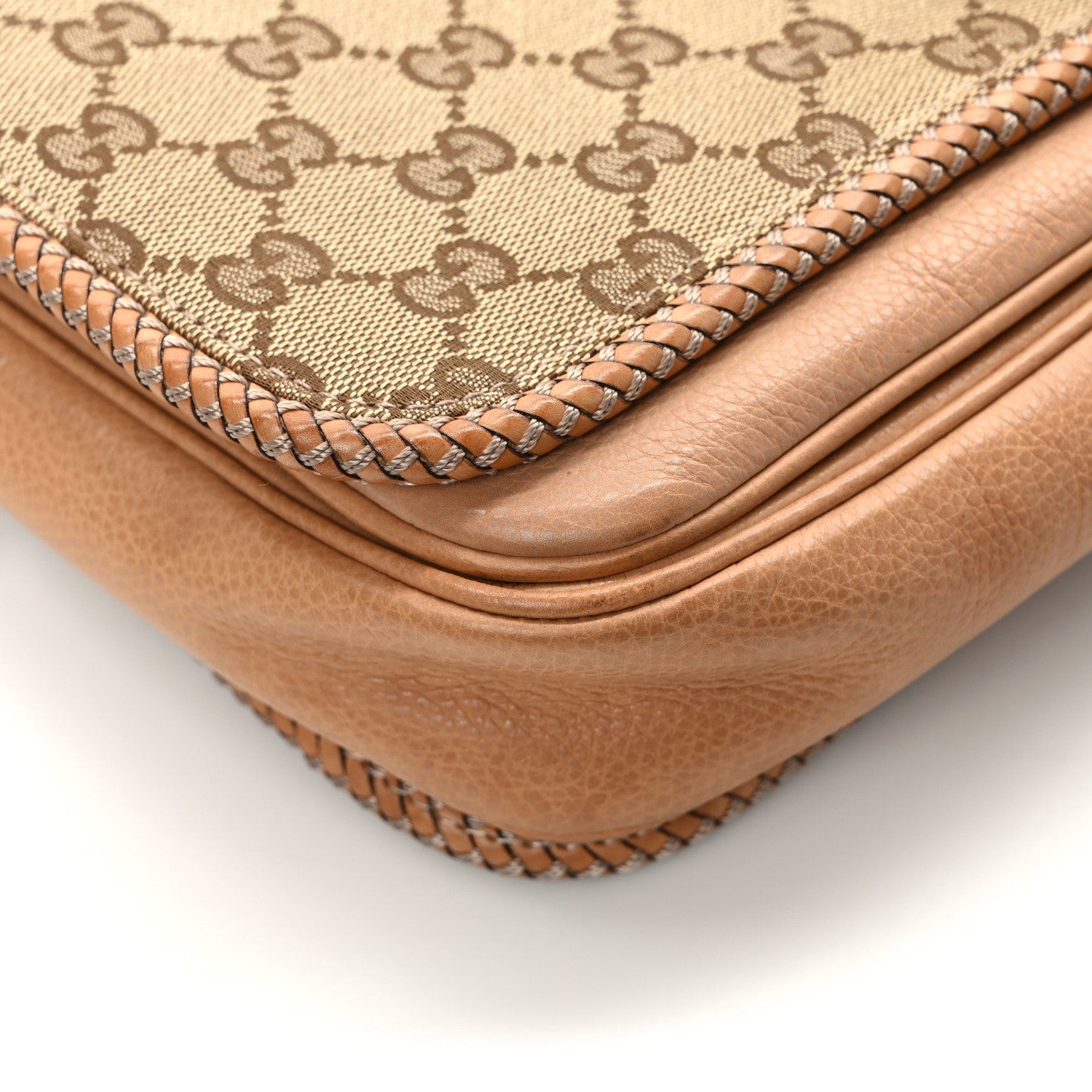 Gucci Monogram Medium Marrakech Flap Messenger Bag Beige Brown 10 of 12