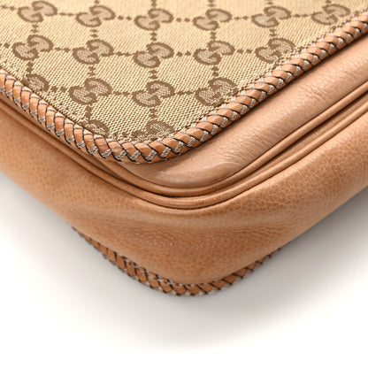 Gucci Monogram Medium Marrakech Flap Messenger Bag Beige Brown 10 of 12