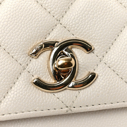 Chanel Caviar Quilted Small Business Affinity Flap White 12 of 13