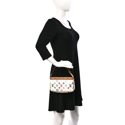 Louis Vuitton Monogram Multicolor Pochette Accessories White 2 of 10
