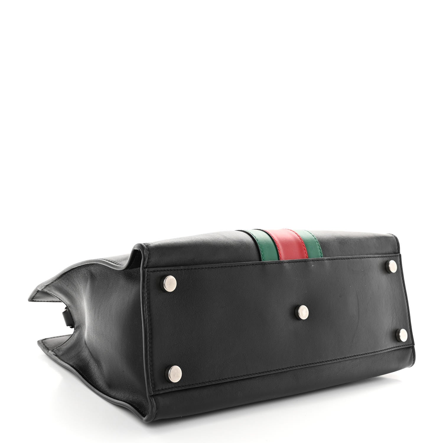 Gucci Calfskin Web Medium Dionysus Tote Bag Black 4 of 11
