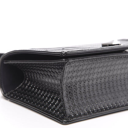 Christian Dior Metallic Patent Micro-Cannage Medium Diorama Flap Bag Onyx Black 7 of 9