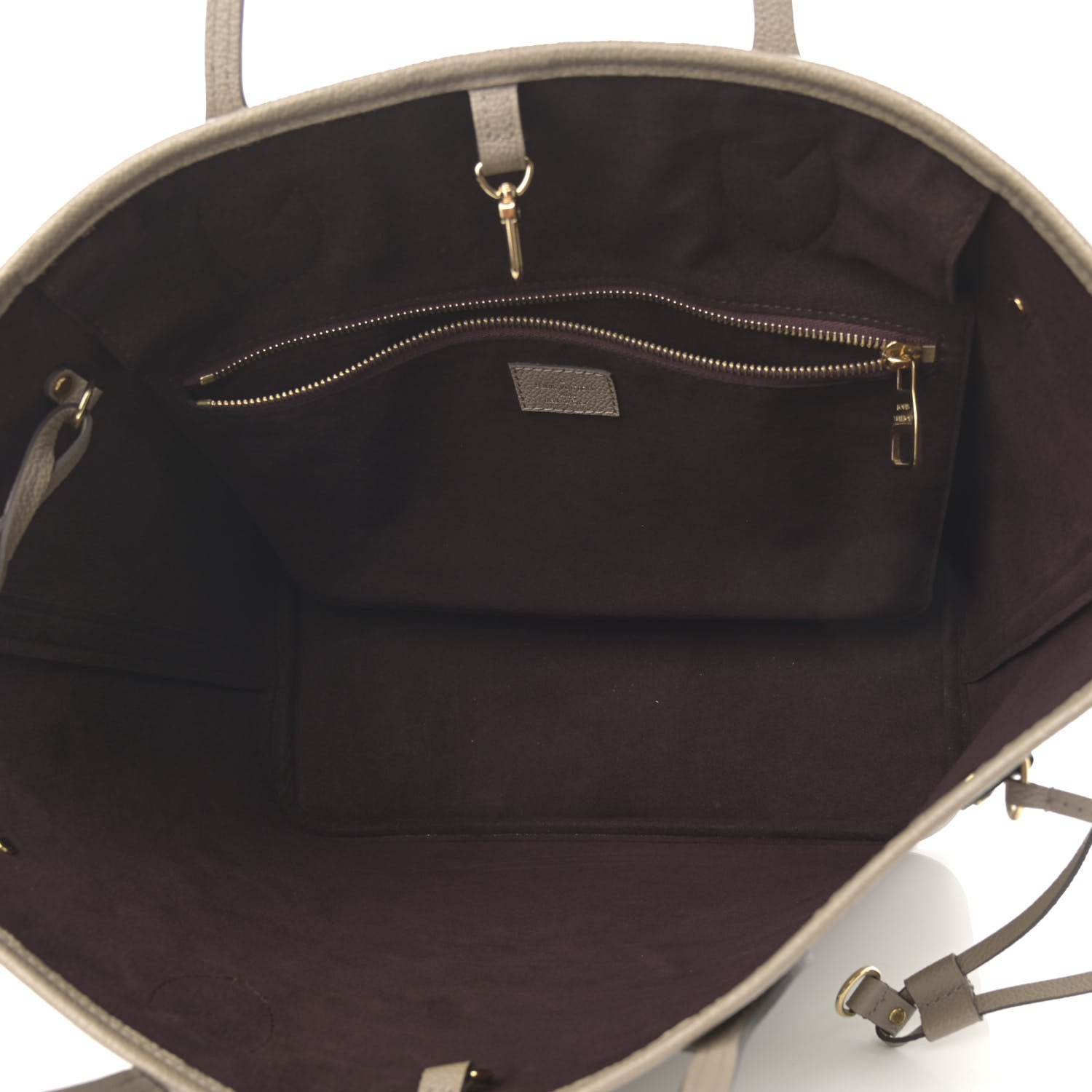 Louis Vuitton Empreinte Monogram Giant Neverfull MM Tourterelle 6 of 12