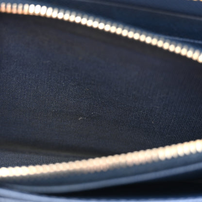 Prada Saffiano Fiocco Bow Zip Around Wallet Bluette 7 of 11