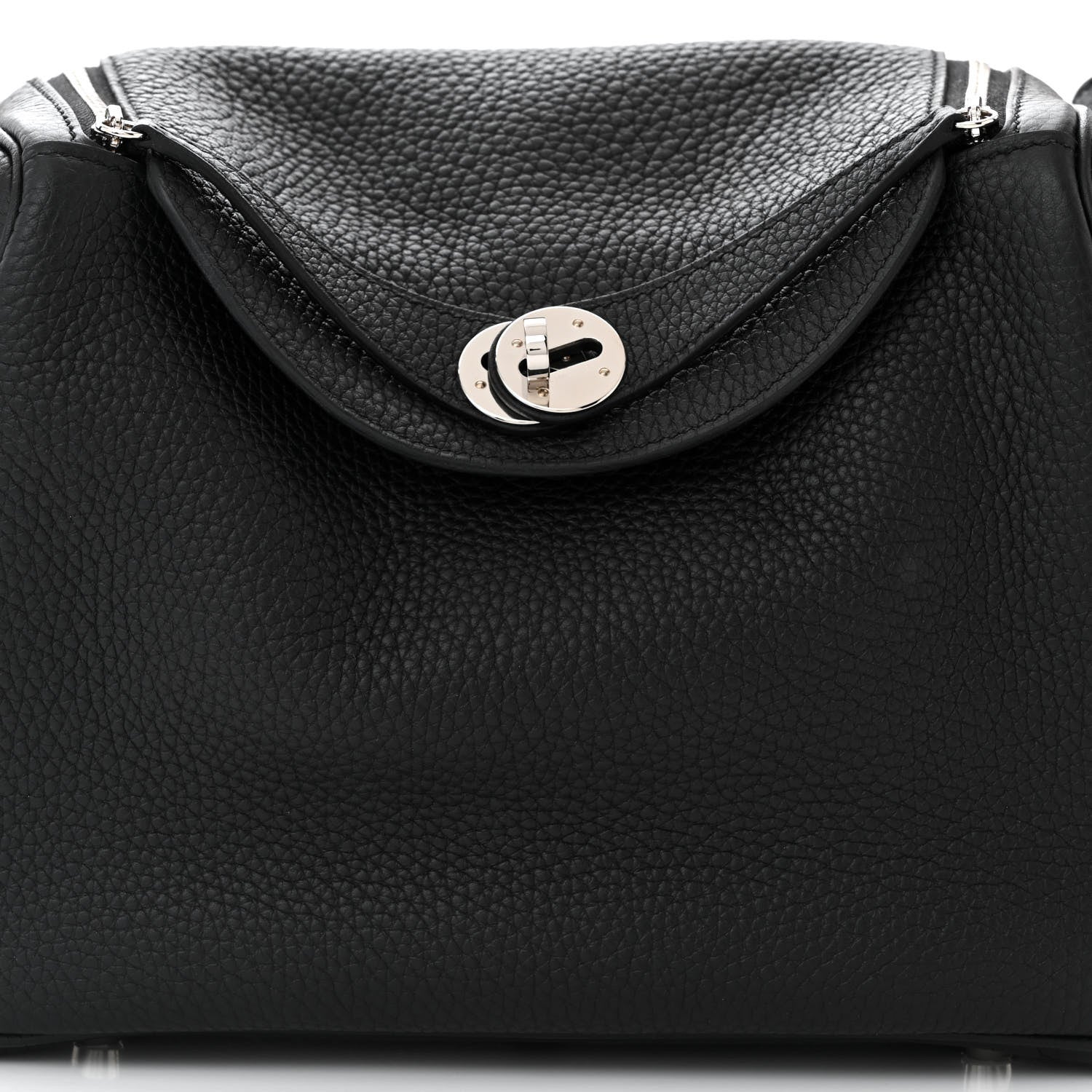 Hermes Taurillon Clemence Lindy 26 Black 8 of 11