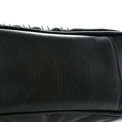 Gucci Calfskin Matelasse Medium GG Marmont Shoulder Bag Black 12 of 12