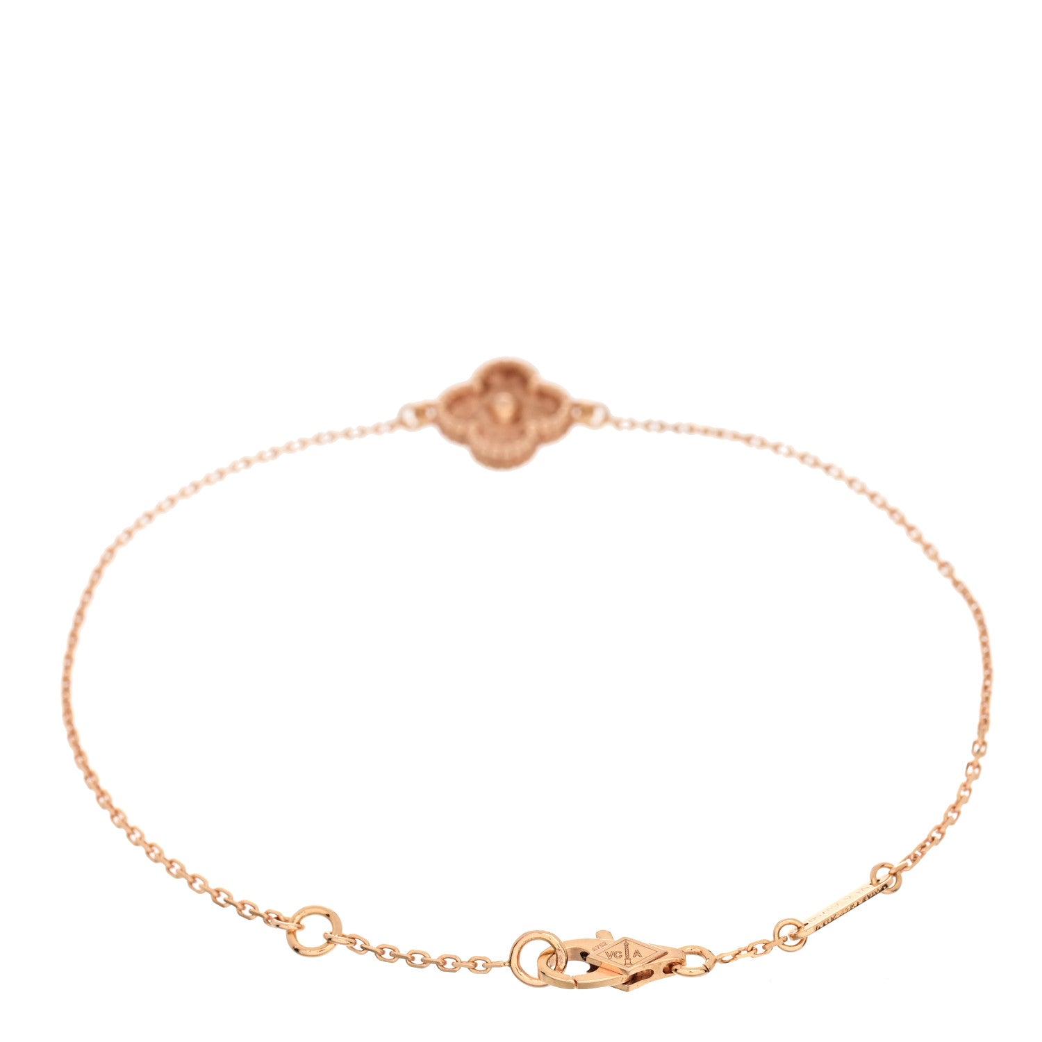 Van Cleef & Arpels 18K Rose Gold Sweet Alhambra Bracelet 2 of 5