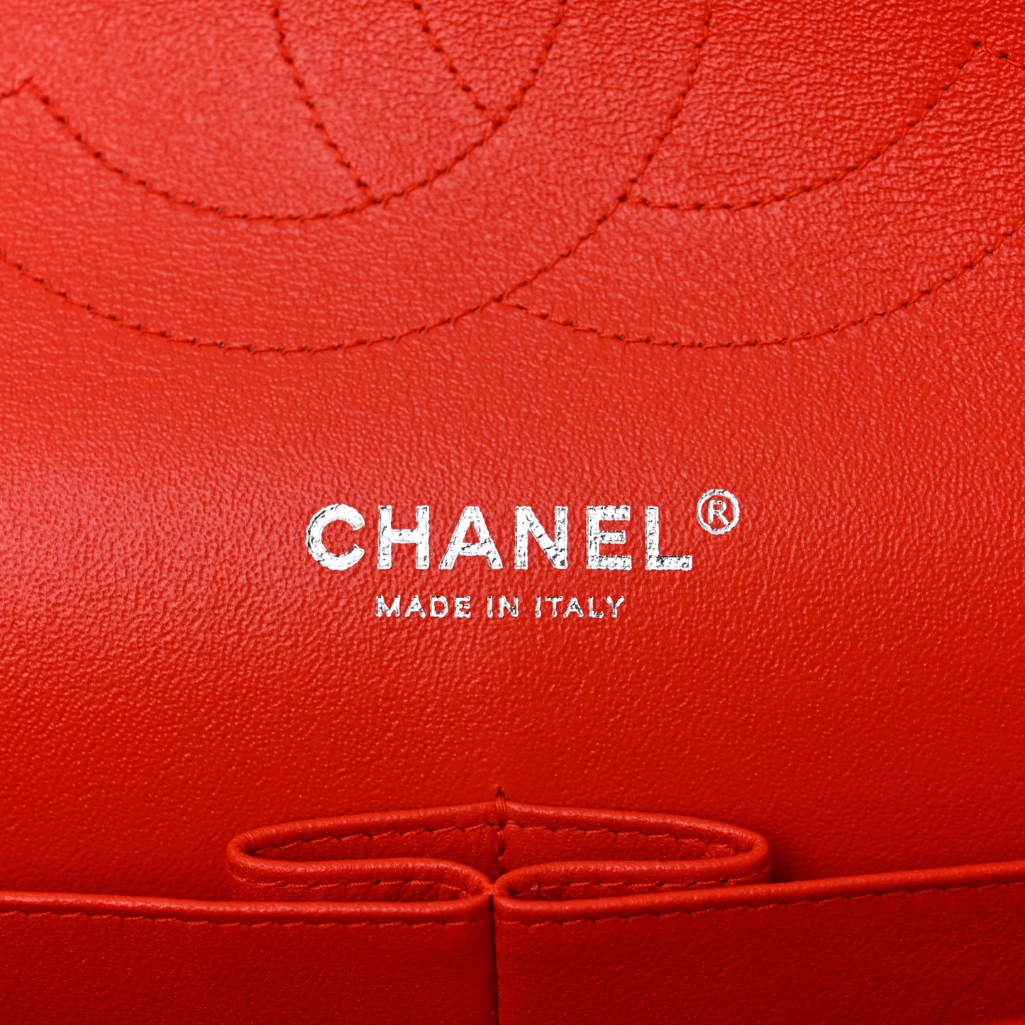 Patent Quilted Jumbo Double Flap Red