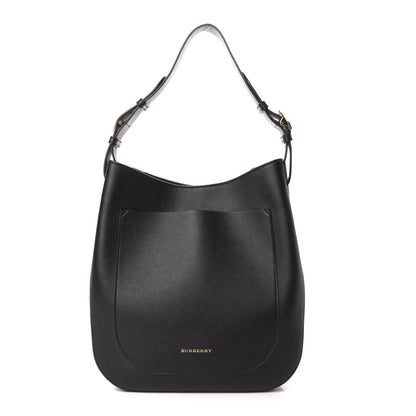 Burberry Grainy Calfskin Small Elmstone Hobo Black 1 of 10