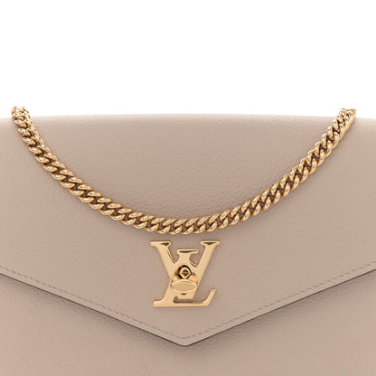 Louis Vuitton Soft Calfskin My Lockme Chain Pochette Greige 7 of 12