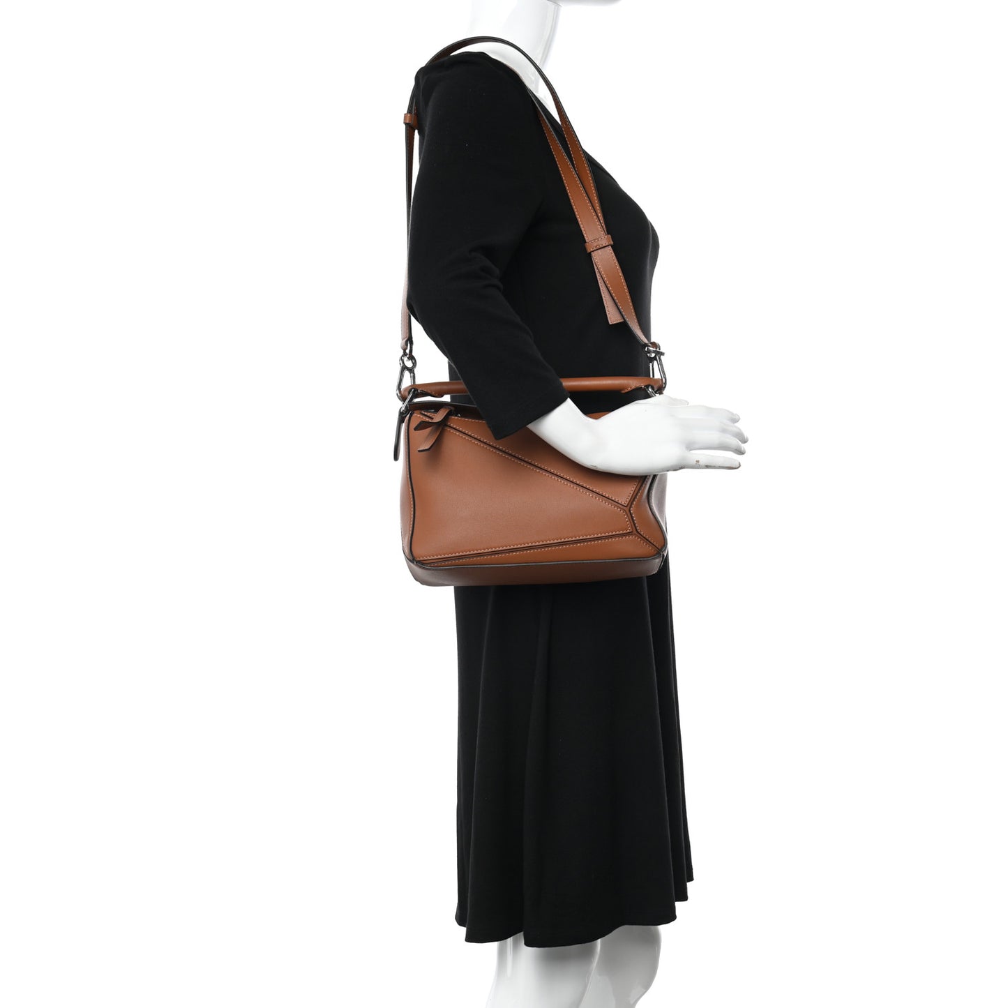 Calfskin Small Puzzle Bag Tan