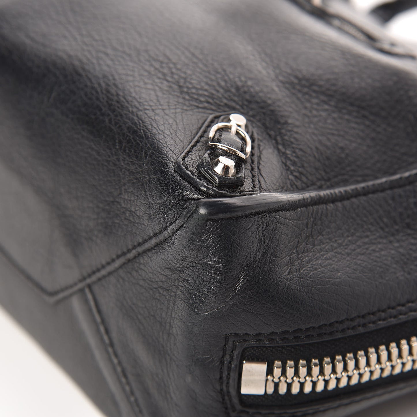 Calfskin Papier Mini A4 Tote Black