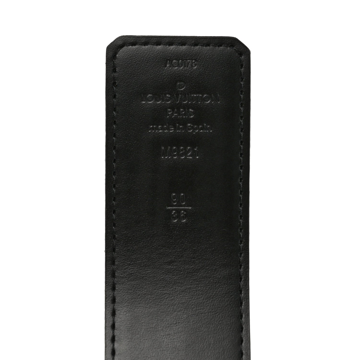 Louis Vuitton Calfskin Monogram 40mm LV Initiales Reversible Belt 90 36 Black 7 of 7