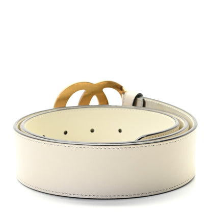 Gucci Calfskin Double G 40mm Belt 85 34 Mystic White 6 of 6