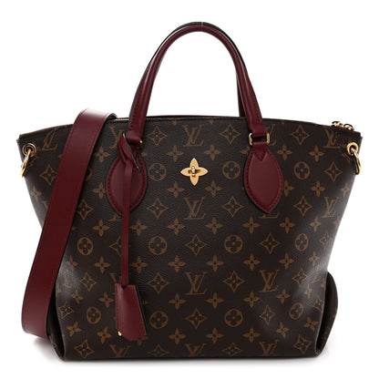 Louis Vuitton Monogram Flower Zipped Tote MM Bordeaux 1 of 10