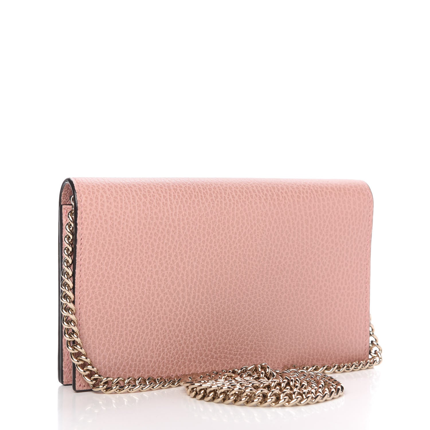 Gucci Dollar Calfskin Medium Betty Chain Wallet Soft Pink 3 of 9