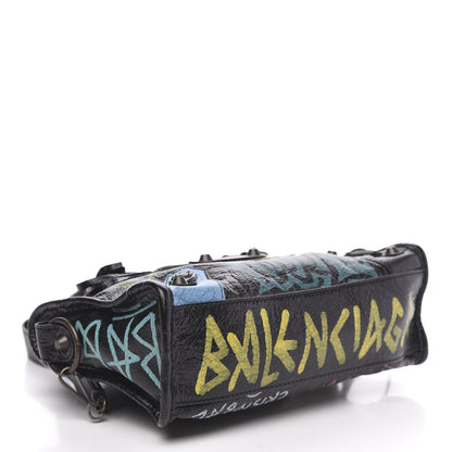 Balenciaga Agneau Arena Graffiti All Over Classic Hardware Mini City Black Multicolor 4 of 9