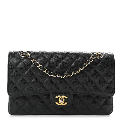 Chanel Caviar Quilted Medium Double Flap Black 1 of 12