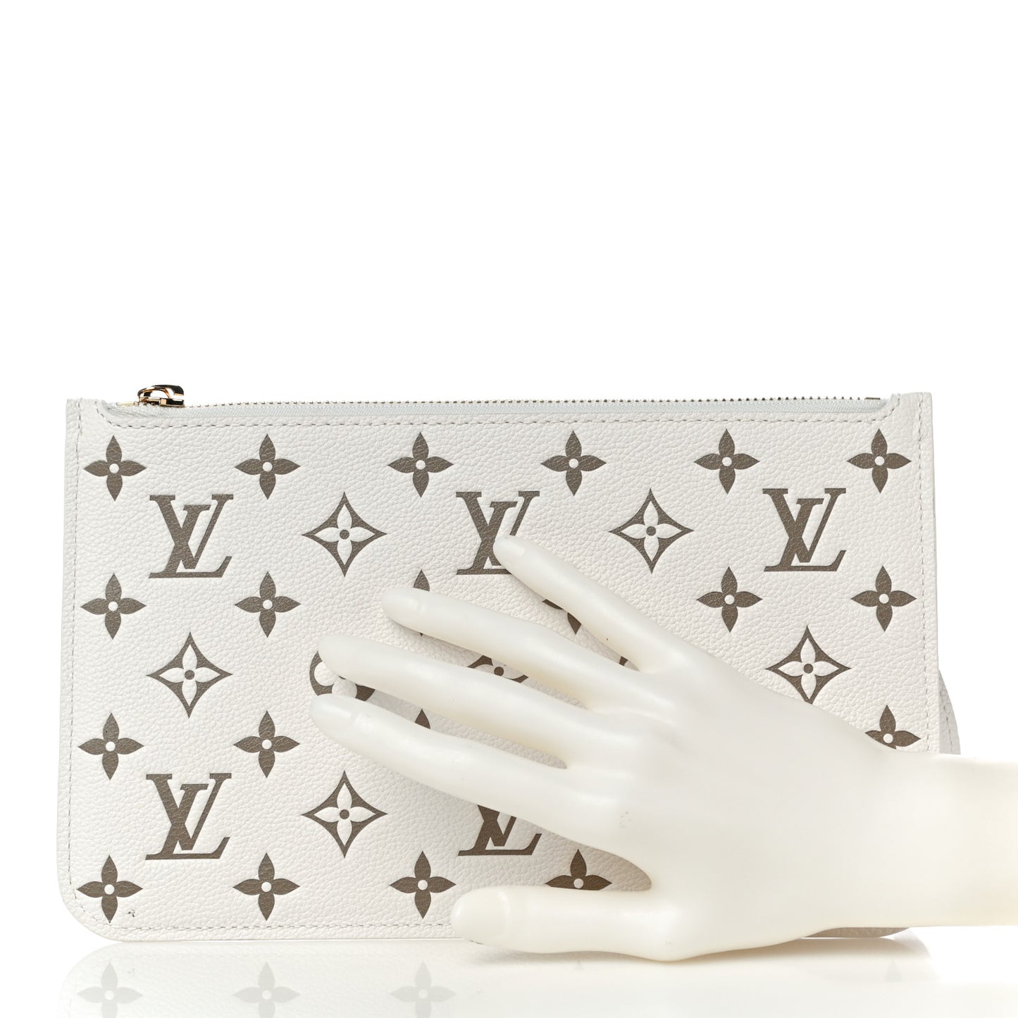 Empreinte Monogram Spring In The City Neverfull Pochette MM Kaki Beige Cream