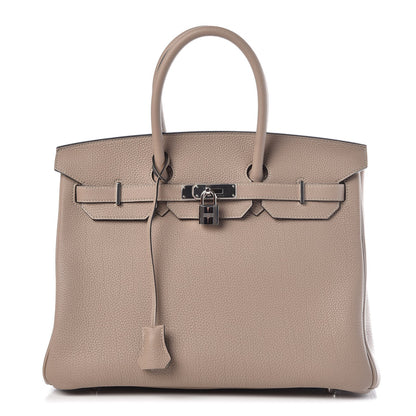 Hermes Togo Birkin 35 Gris Tourterelle 1 of 32