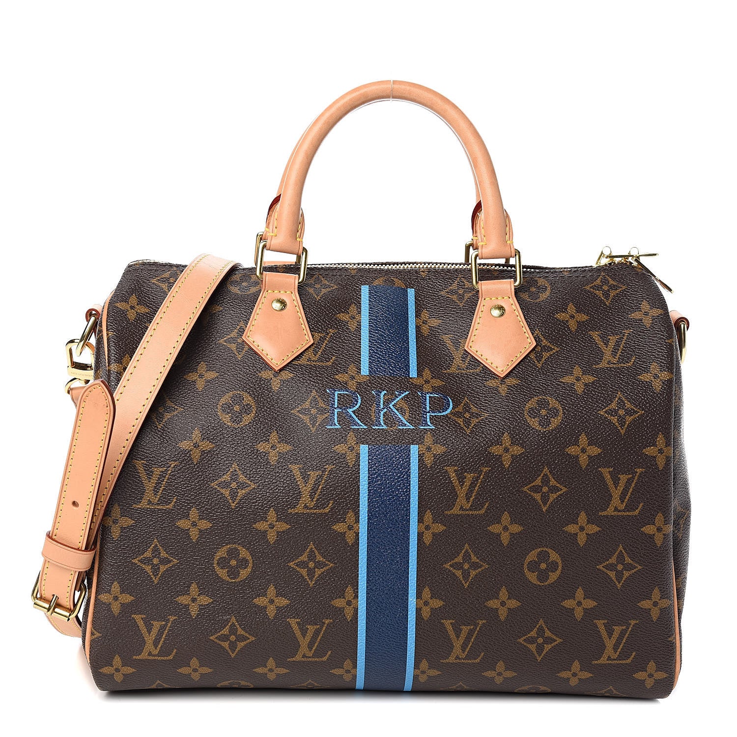 Louis Vuitton Monogram My LV Heritage Speedy Bandouliere 30 Marine Blue Clair 1 of 14