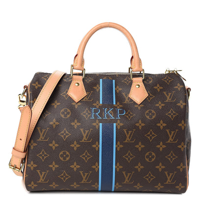 Louis Vuitton Monogram My LV Heritage Speedy Bandouliere 30 Marine Blue Clair 1 of 14