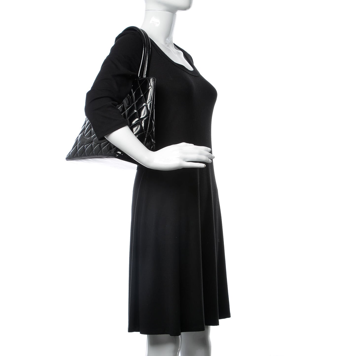 Patent Medallion Tote Black