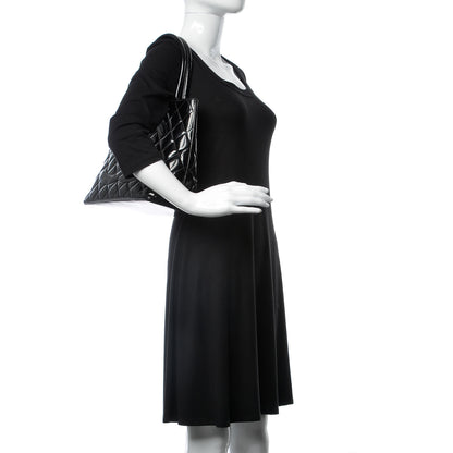 Chanel Patent Medallion Tote Black 2 of 15