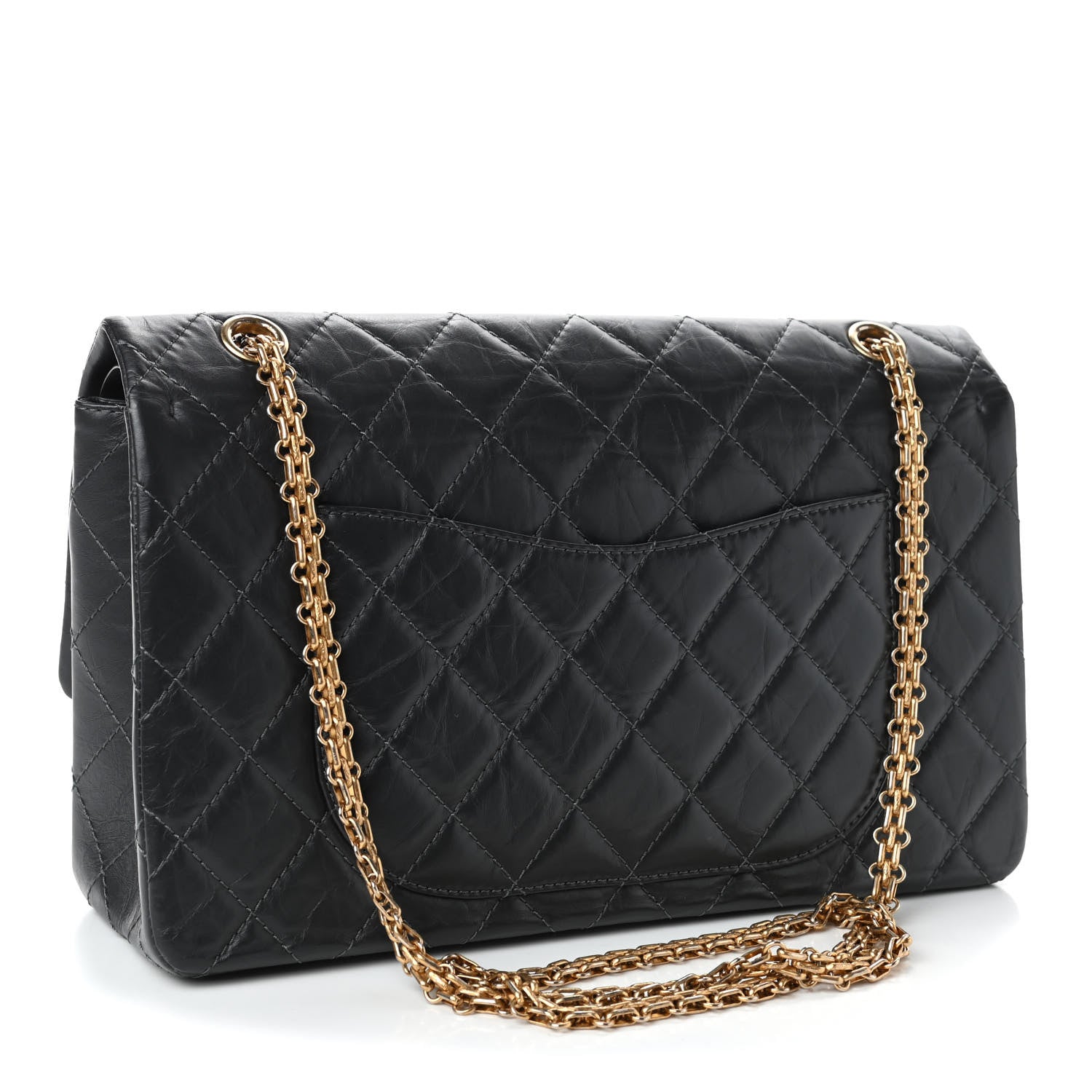 Chanel Aged Calfskin Quilted 2.55 Reissue 227 Flap Dark Grey 2 of 4